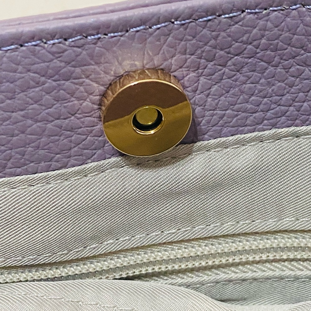 Nwot Ameri Leather Leather Lavender Puurse - image 6